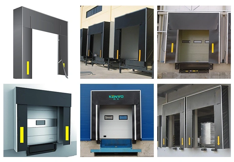 Mechanical or Retractable PVC Fabric Curtain Loading Dock Door Seal or Dock Shelter for Logistics Warehouse Loading Bays